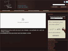 Tablet Screenshot of hautdeforme.fr